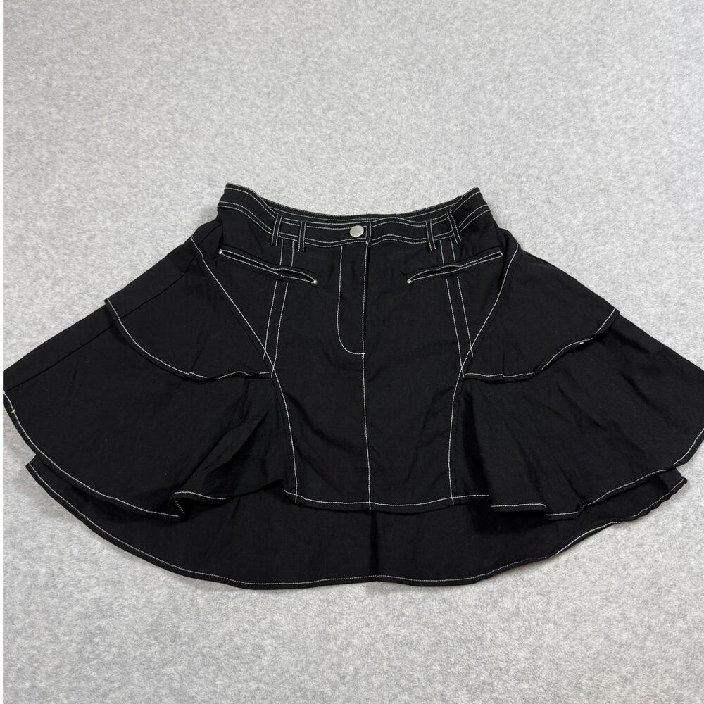 Anthropologie Maeve Womens Size XS Tiered Bustle Mini Skirt